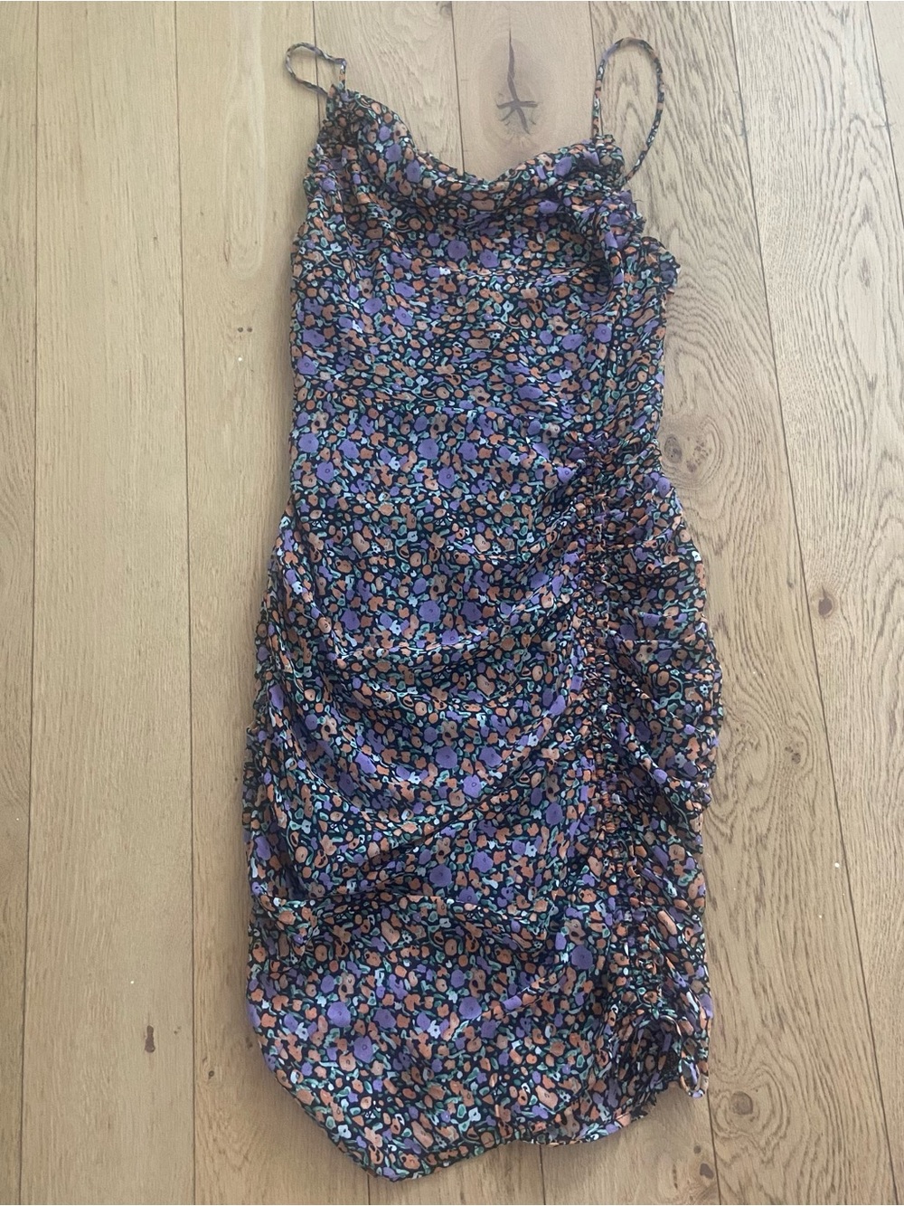 ASTR the label ruched floral mini dress